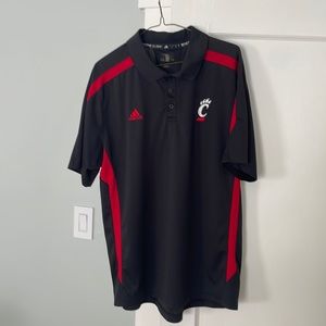 Cincinnati Bearcats Adidas Black Polo